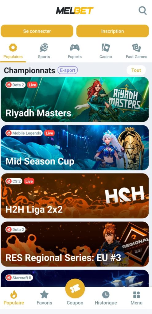 Installer l'application Melbet : téléchargement du fichier APK pour Android et version iOS